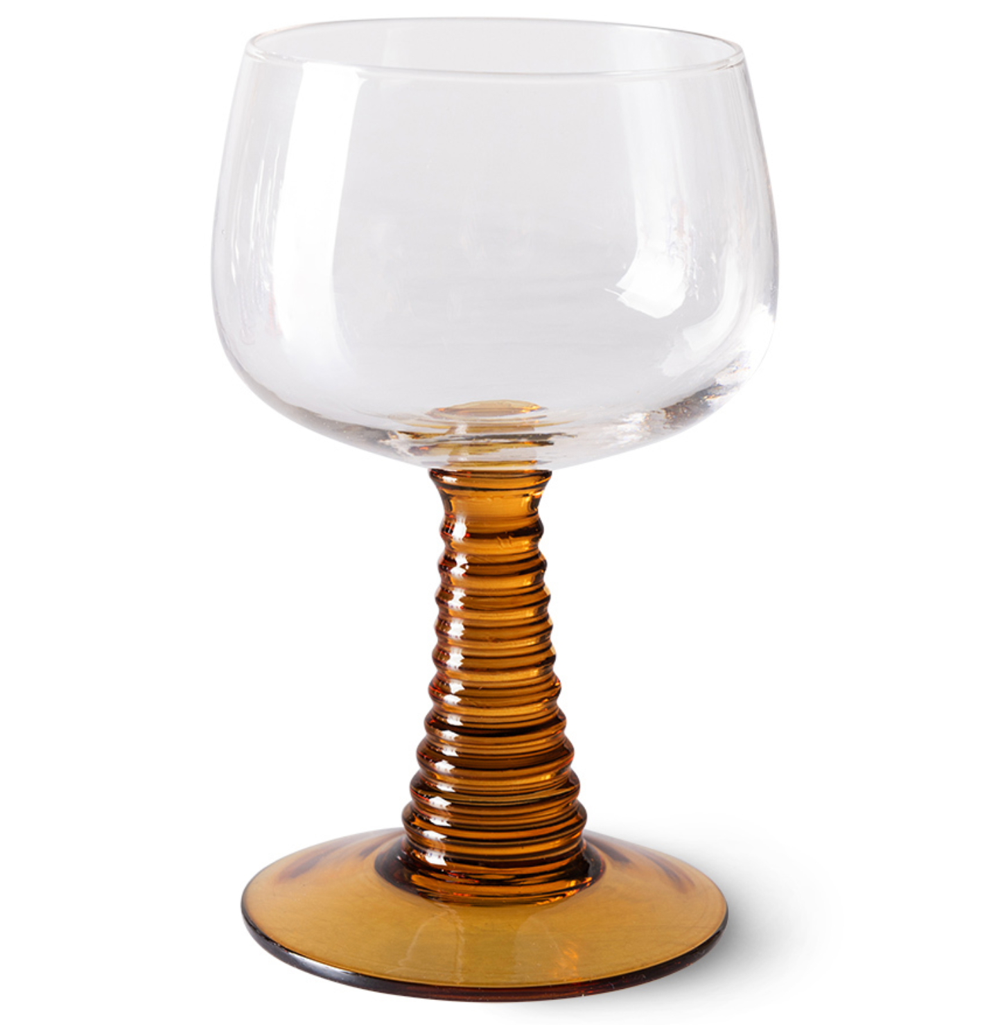 Wine Glass Swirl Ochre High - HK Living-1