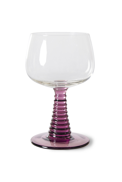 Wine Glass Swirl Purple High