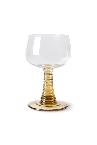 Wijnglas Swirl Green Hoog