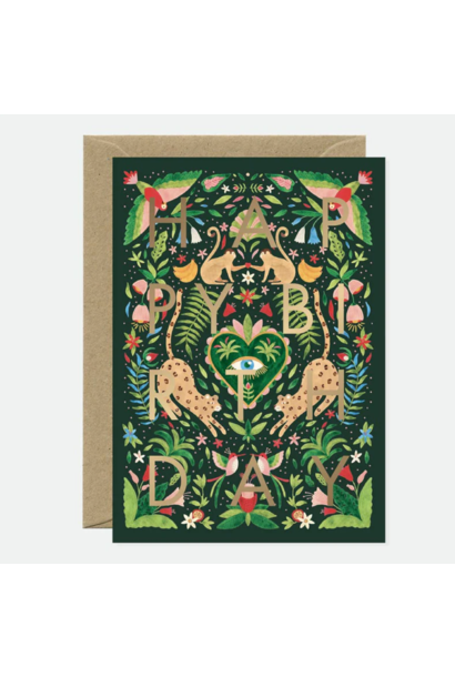 Kaart Happy Birthday Jungle