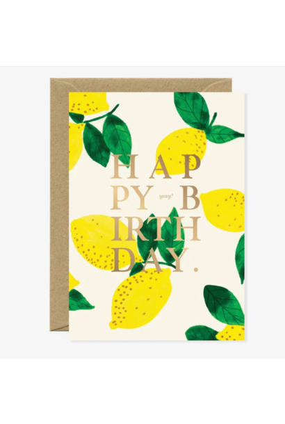 Kaart Happy Birthday Citroen