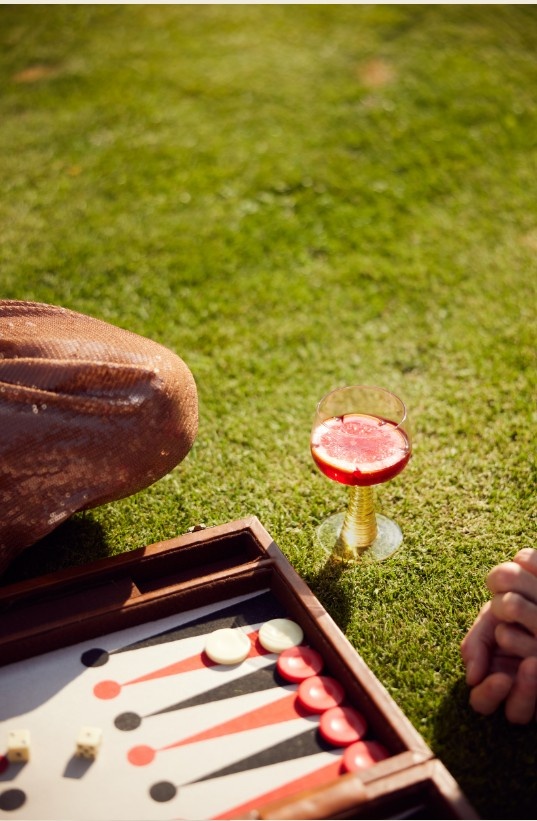 Wine Glass Swirl Green High - HK Living-3