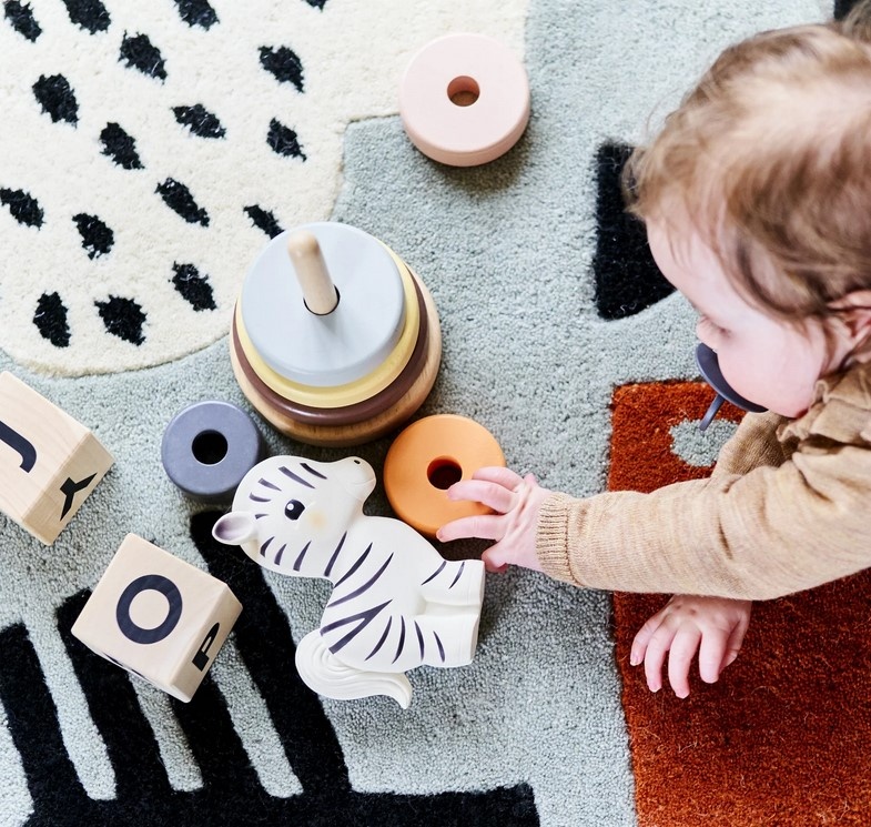 Rubber Speelgoed Zippy Zebra - Petit Monkey-2