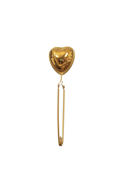 Brass Tea Infuser Heart