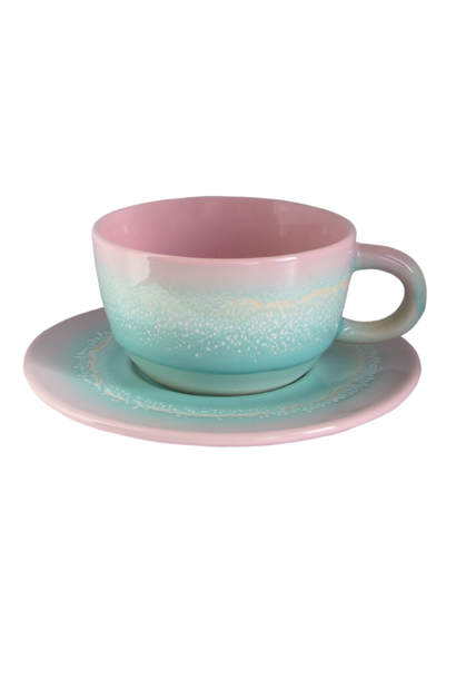 Pastel ombre set pink & green