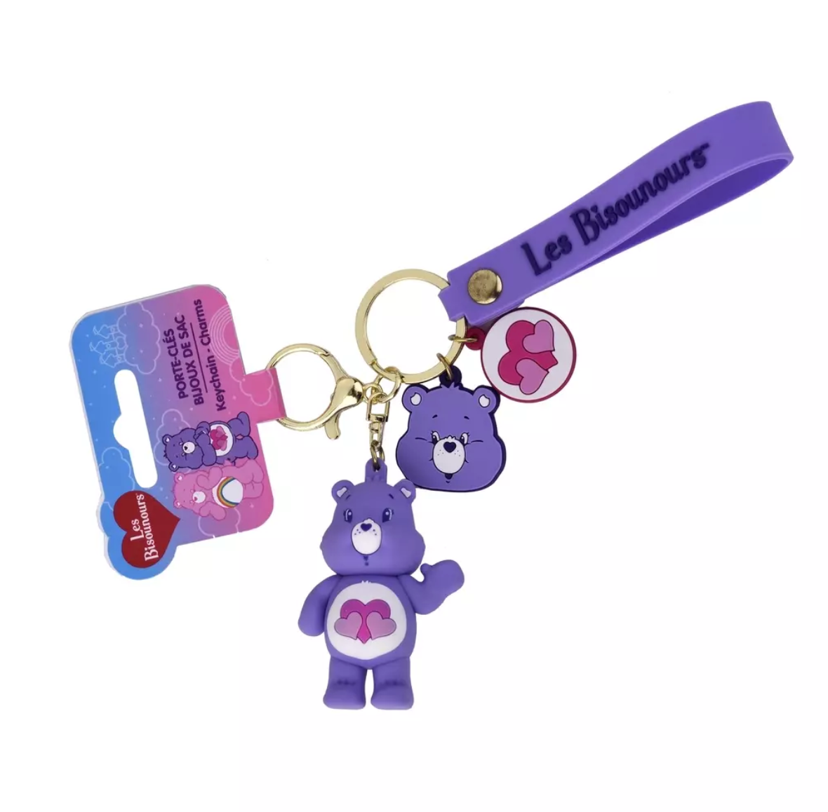 Keychain Care Bears Purple-1