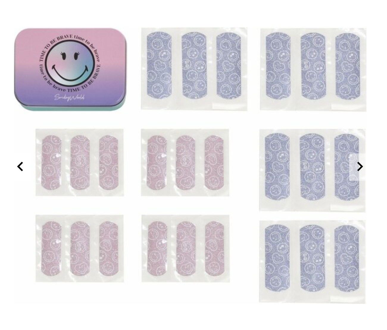 Pleisters Smiley met Glitters 24 stuks-2