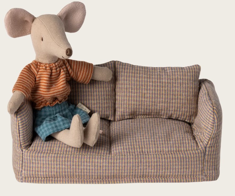 Zetel Muis Geruit - Maileg-2