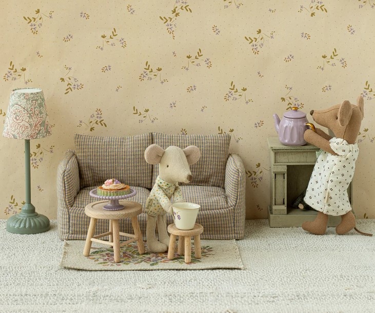 Zetel Muis Geruit - Maileg-3