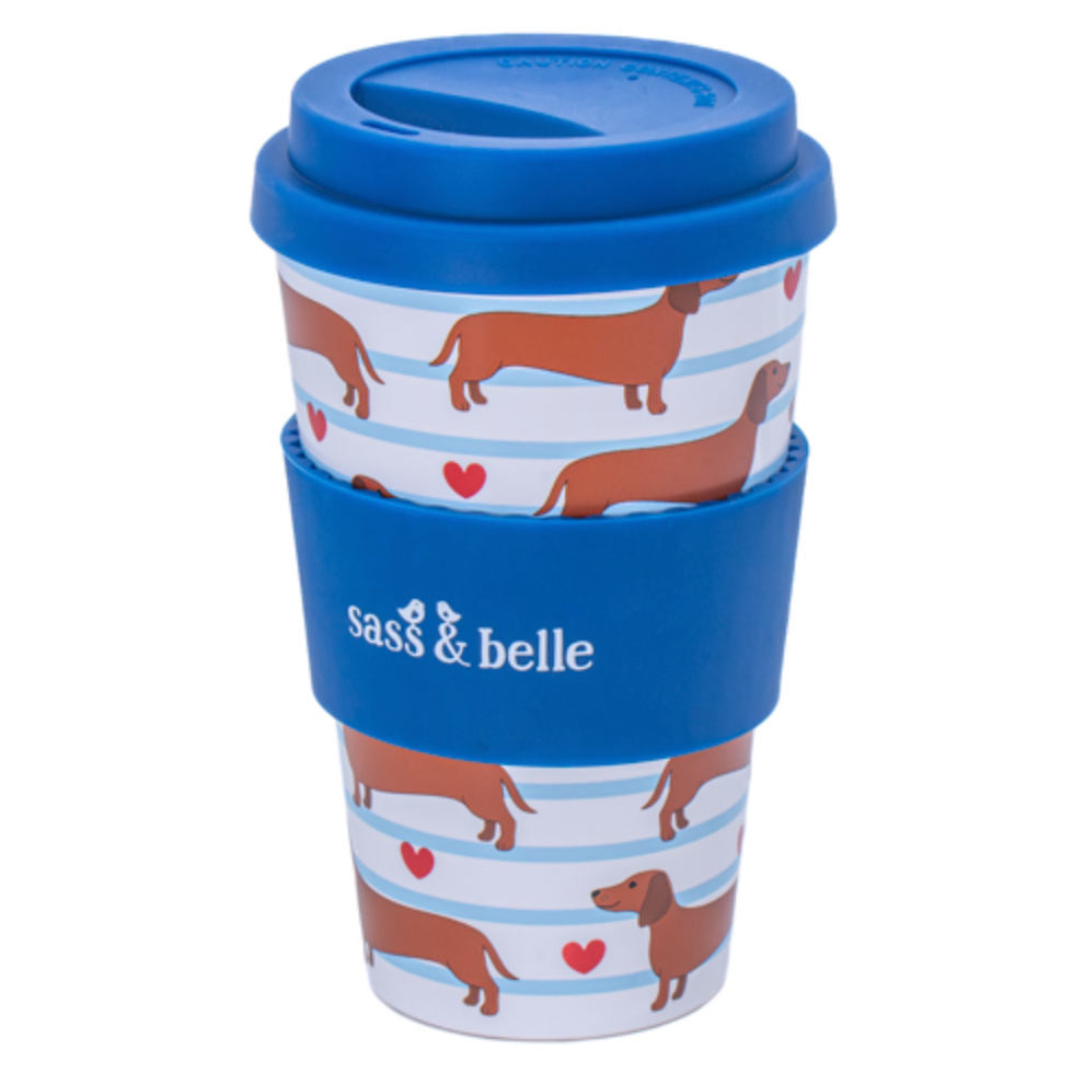 Sausage Dog Travel Coffee Cup-1