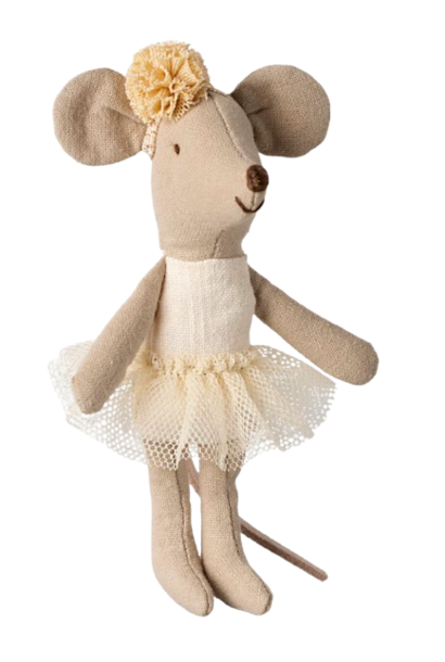 Ballerina Mouse Little Sister - Off White