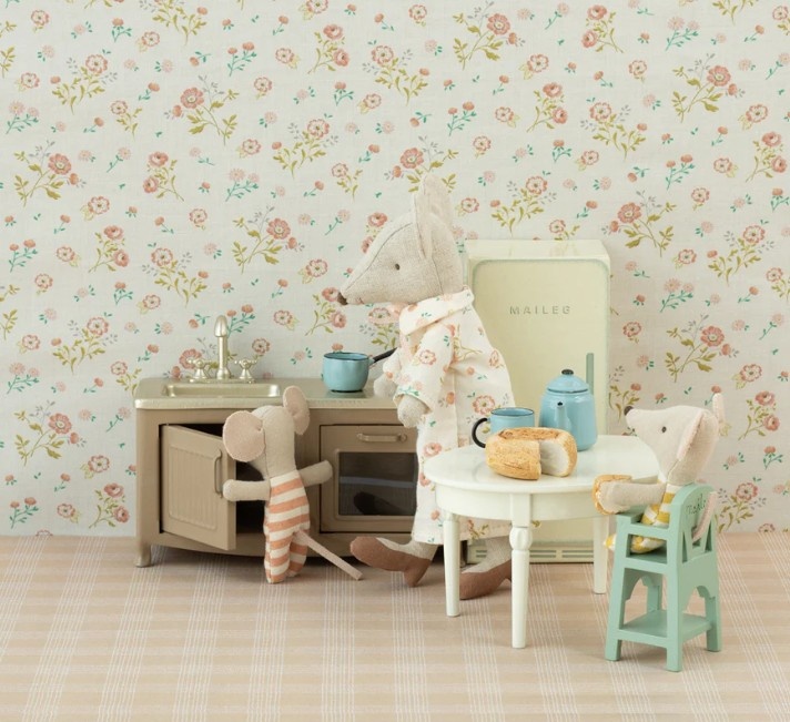High Chair Mint Baby Mouse Size - Maileg-2