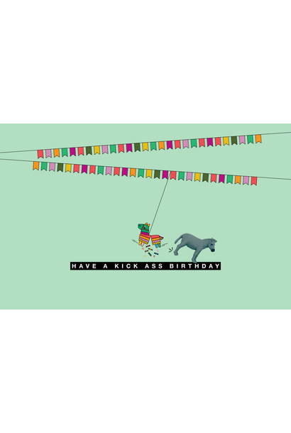 Kaartje - Kick Ass Birthday