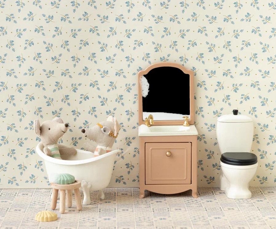 Sink Dresser w. Mirror - Dark Powder - Maileg-2