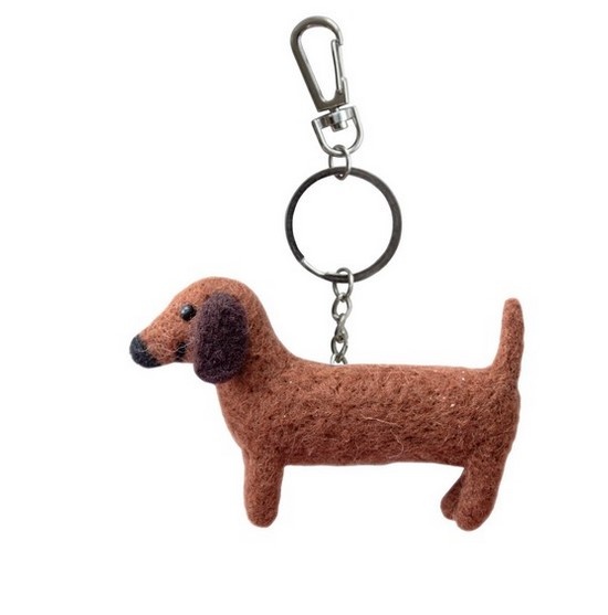 Sausage Dog Keychain - Sass & Belle-1