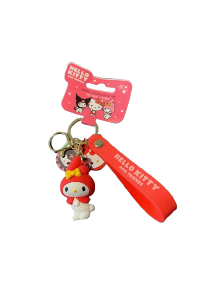 Sleutelhanger Hello Kitty and Friends Rood
