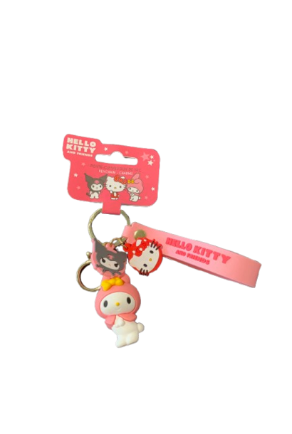 Keychain Hello Kitty and Friends Pink