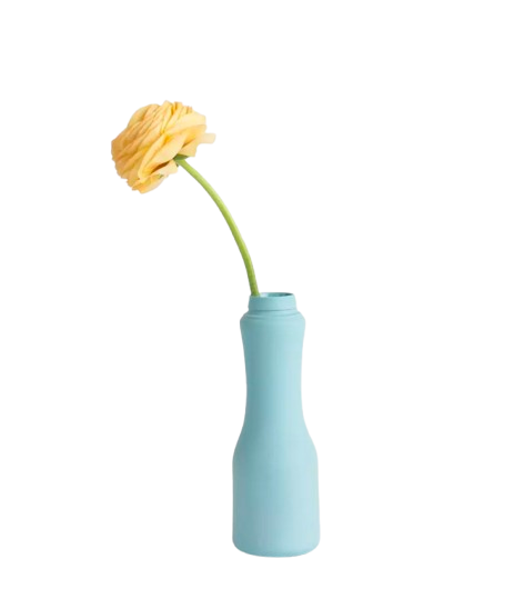 Porcelain Bottle Vase Blue # 6 - Foekje Fleur-1