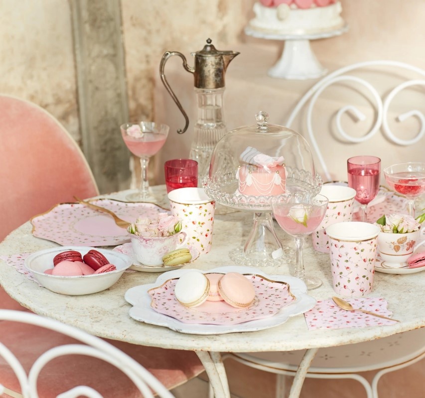 Servetten - Laduree Rozen mini - Meri Meri-2