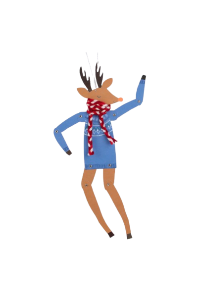 Greeting card Dancing Reindeer