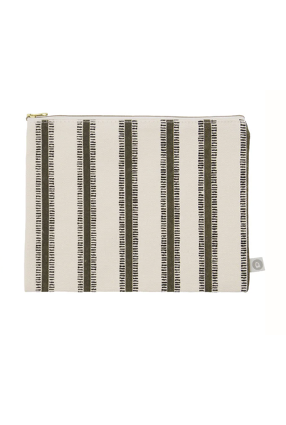 verticale streepjes makeup bag