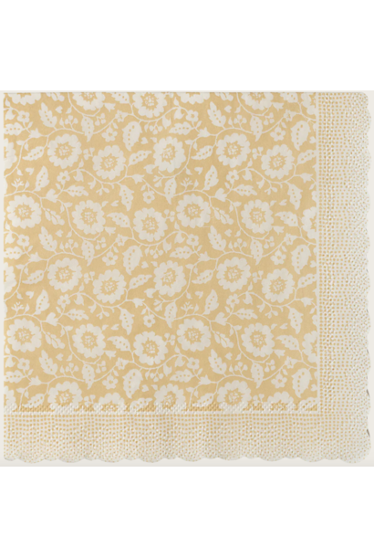 Servetten Bloemen Geel