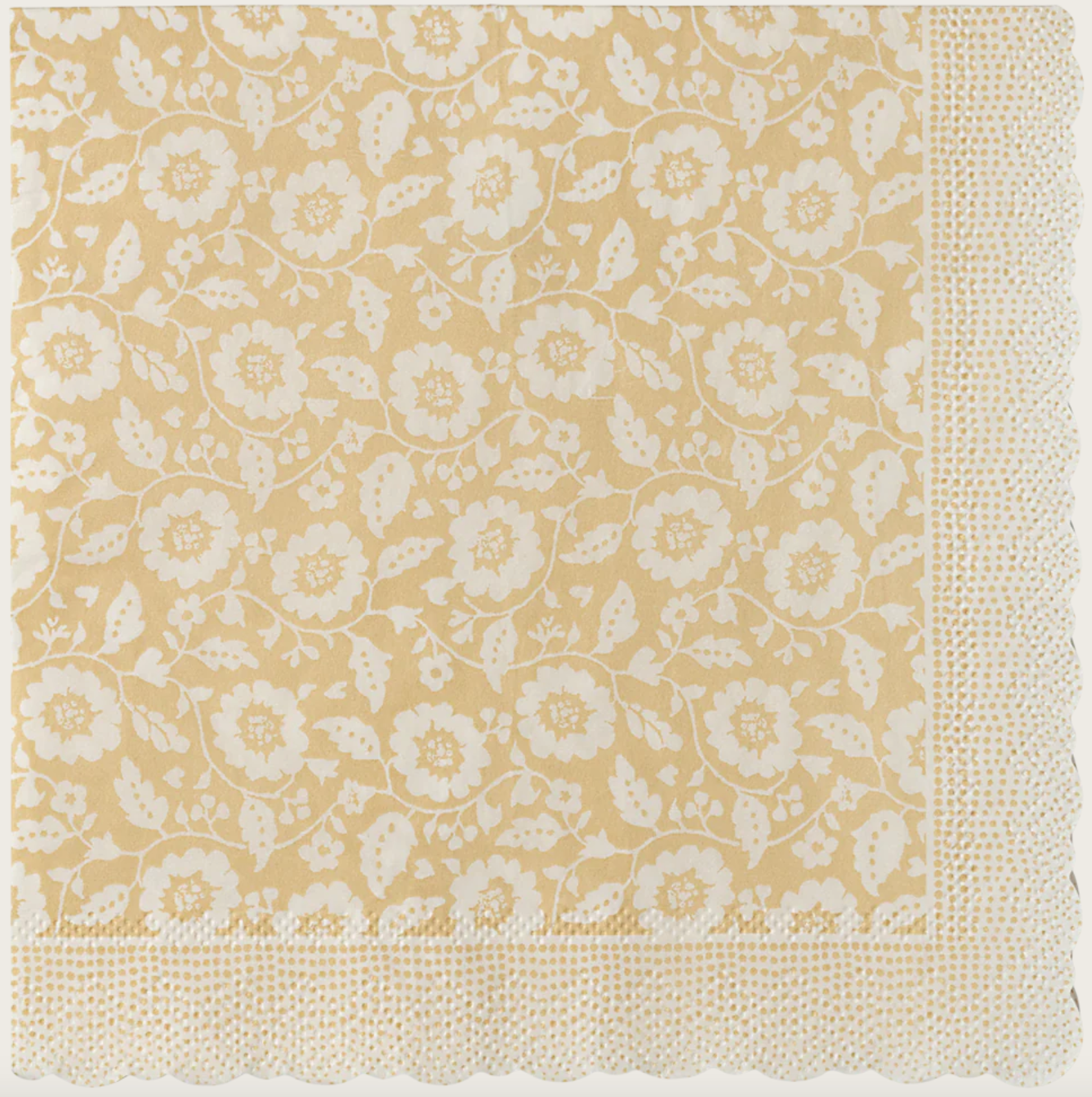 Servetten Bloemen Geel-1