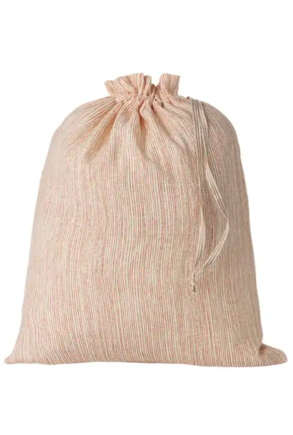 Bag, Large - Stripes Off White/Red