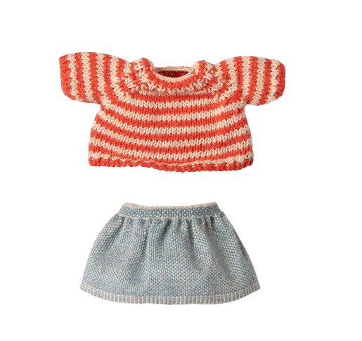 Knitted Sweater And Skirt - Big Sister - Maileg-1