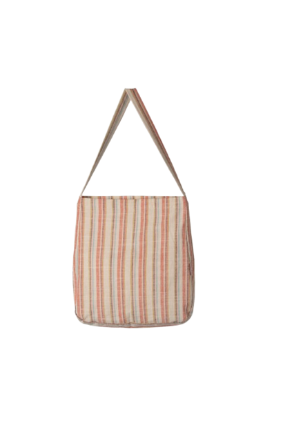 Tote Bag Gekleurde Streepjes Met één Band