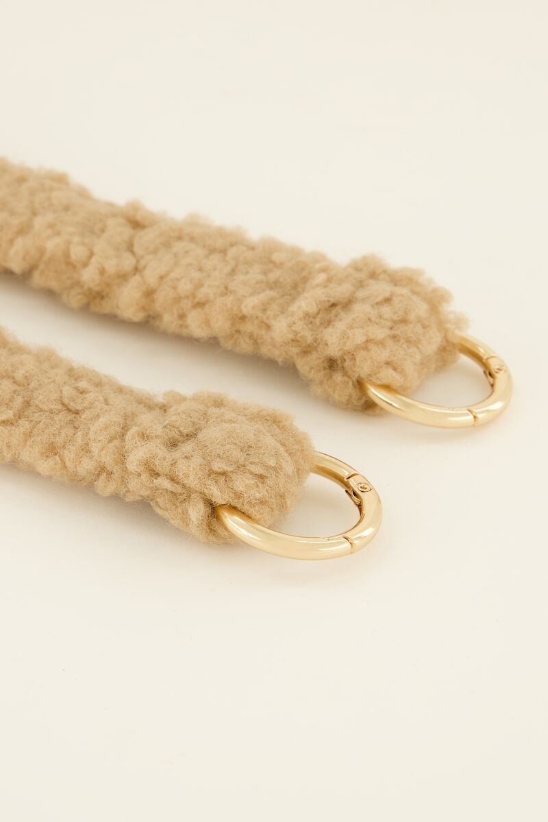 Phone Cord Teddy Taupe - My Jewellery-2