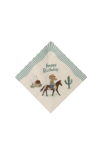 Napkins Happy Birthday Cowboy