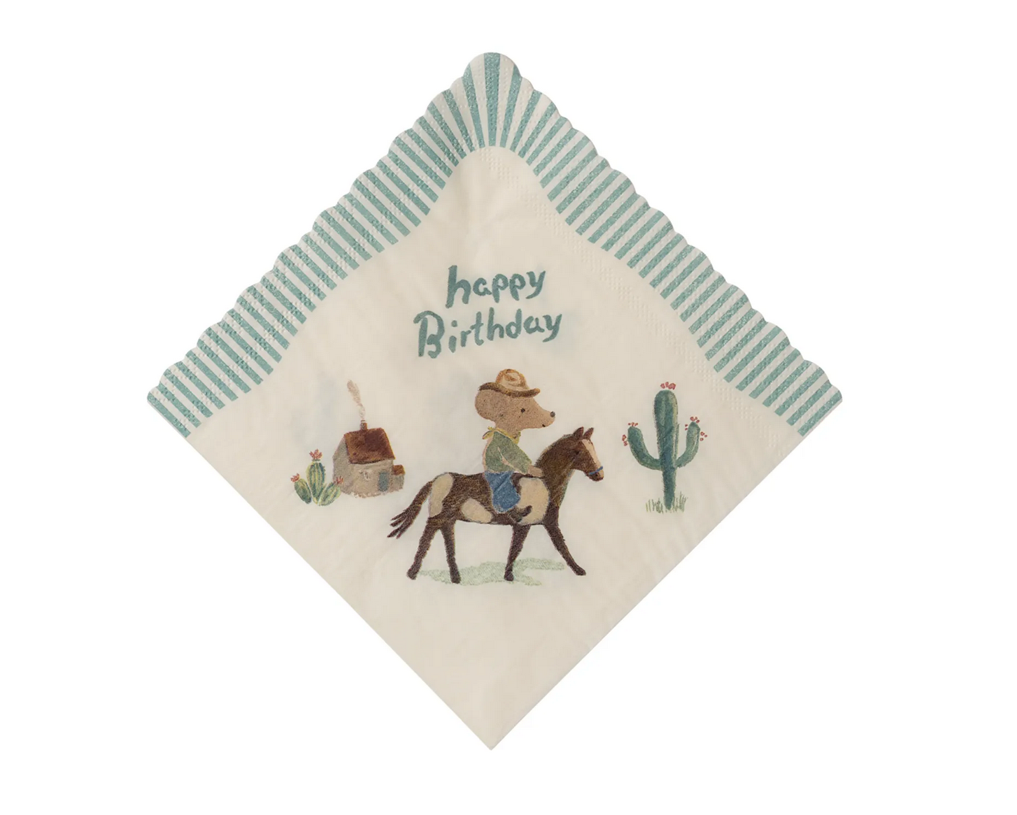 Napkins Happy Birthday Cowboy-1
