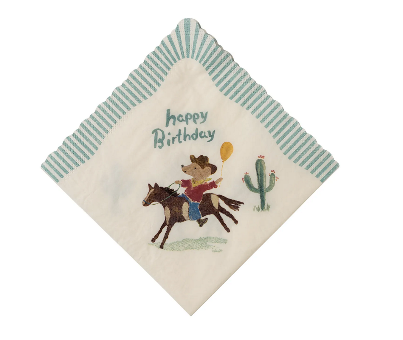 Napkins Happy Birthday Cowboy-2