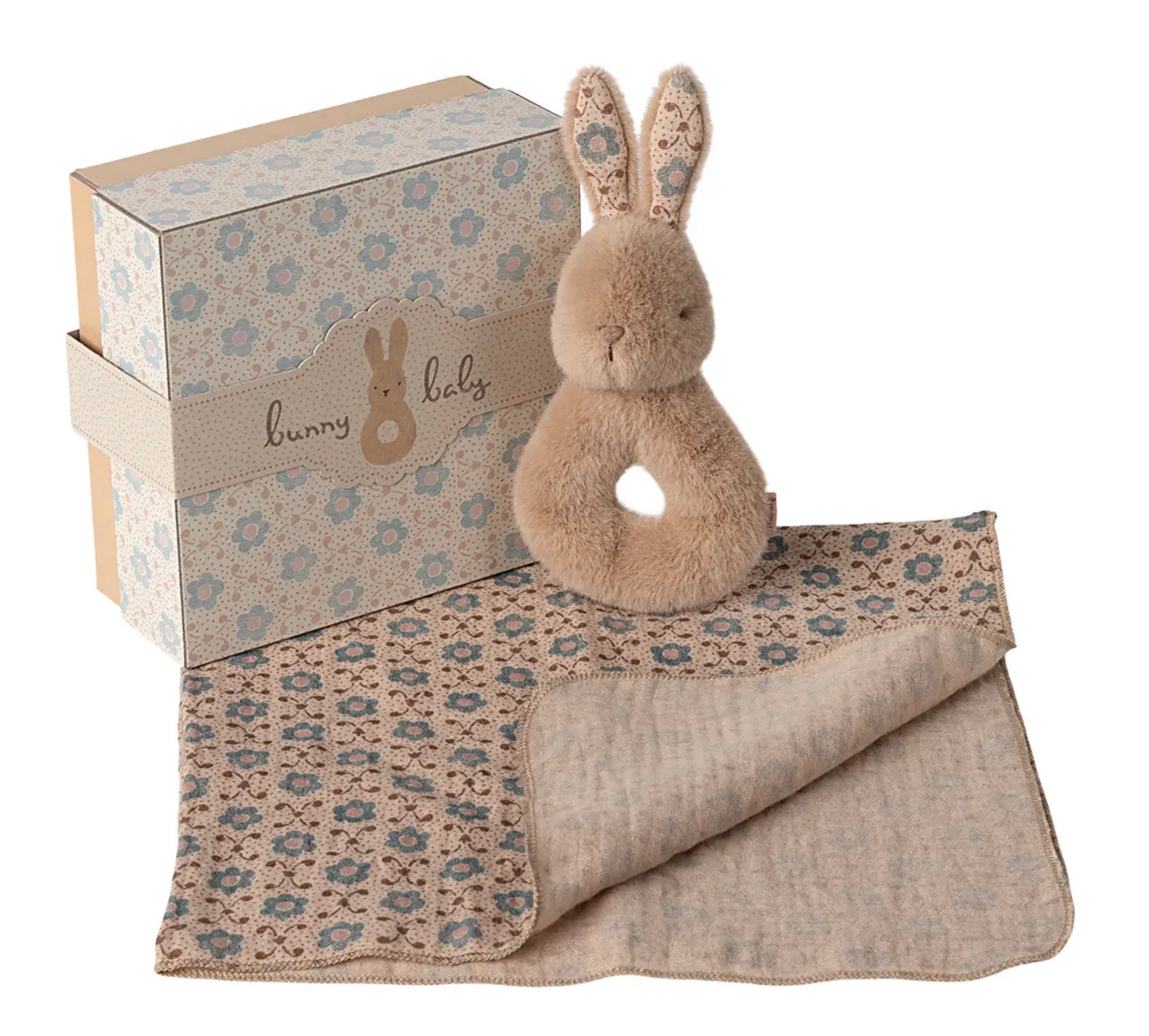 Rammelaar Konijn - Cream Peach - Maileg-1