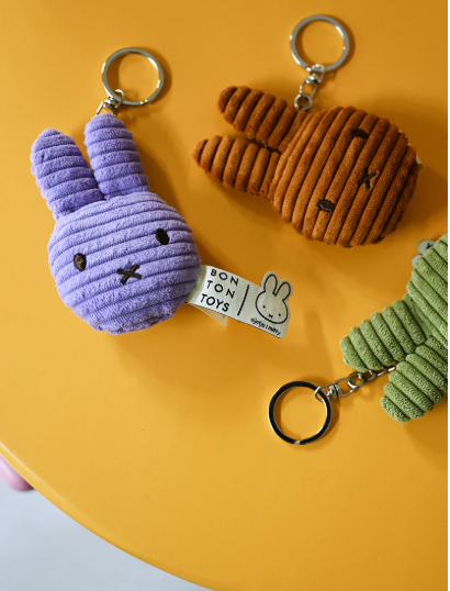Nijntje Flat Keychain Eco Corduroy Lilac - Nijntje Miffy-2