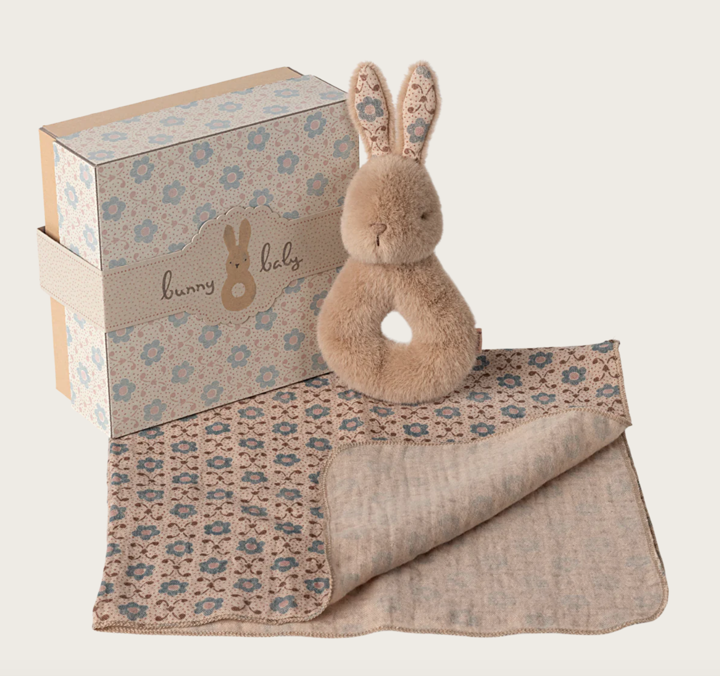 Rammelaar Konijn - Cream Peach - Maileg-4