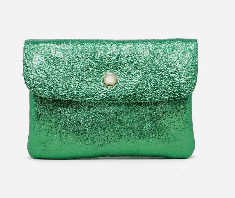 Portefeuille Enkel Metallic Groen-1
