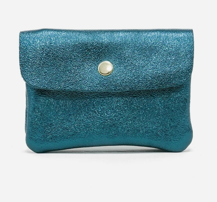 Portefeuille Enkel Metallic Appelblauzeegroen-2