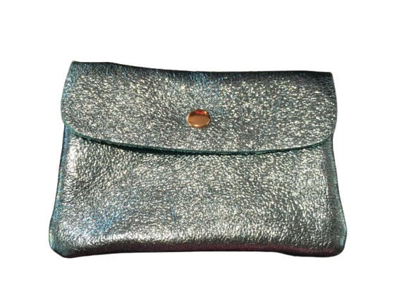 Portefeuille Enkel Metallic Lichtblauw-2