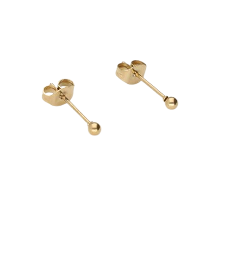 Studs Ball Gold - My Jewellery-1