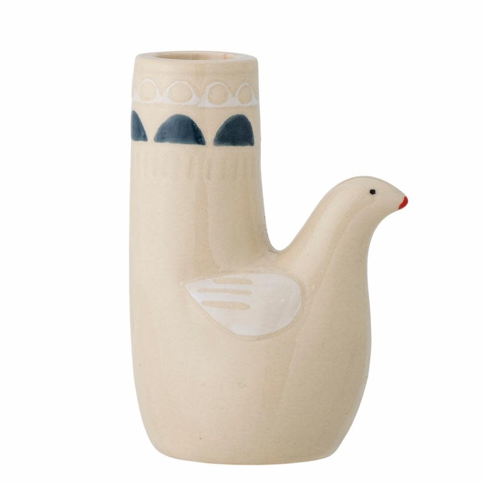 Trudy Candle Holder White Bird - Bloomingville-1