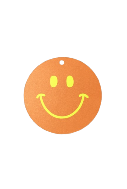 Cadeaulabel Smiley Oranje