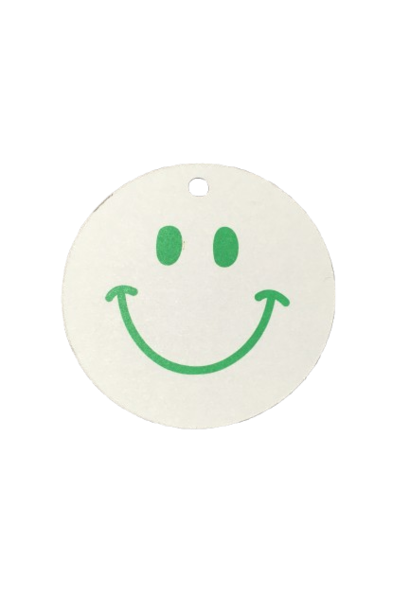 Cadeaulabel Smiley Lichtblauw