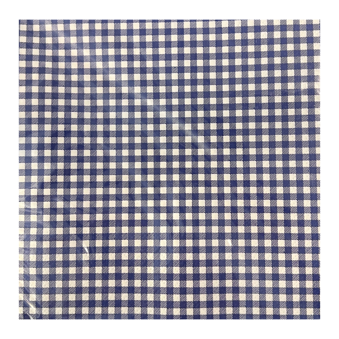 Servetten Vichy Bleu - Opjet Paris-1