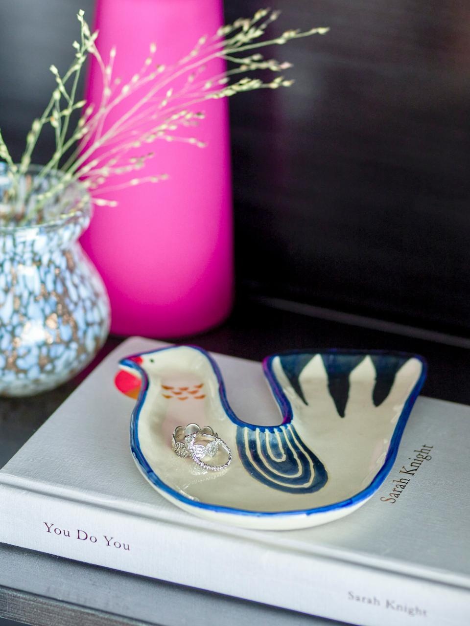 Trudy Bowl White Bird - Bloomingville-2