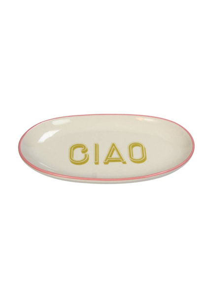 Oval Plate Ciao