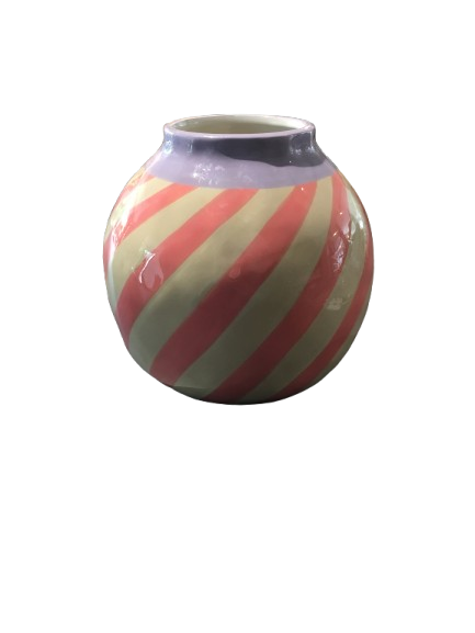 Roze Streepjes Vaas - Kersten-1