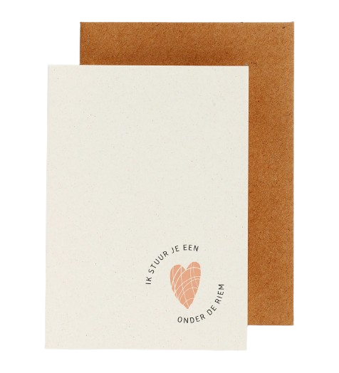 Card - Ik stuur je een hart onder de riem-1