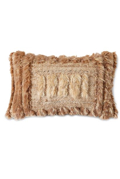 Natural Furry Cushion